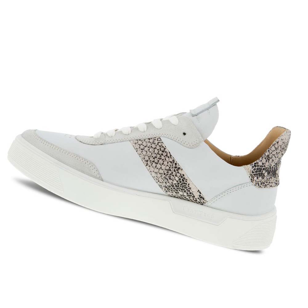 Women's Ecco Street Tray Street Sneakers Grey White | Canada 262AHK